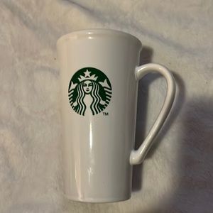2016 Starbucks Coffee Mug Classic White Ceramic With Green Mermaid Logo 26oz